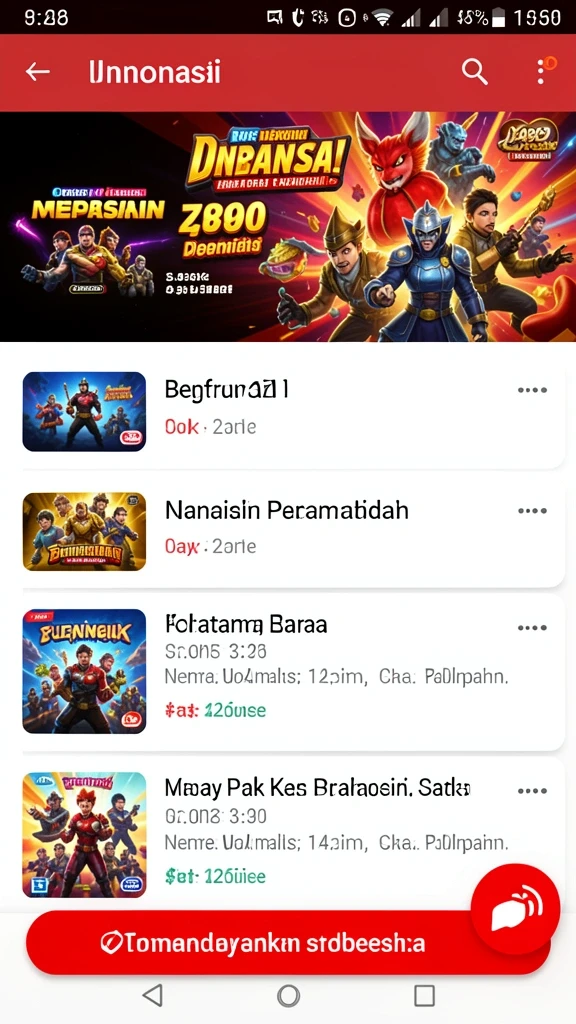ida777 - Tampilan menu utama IDA777 yang intuitif.